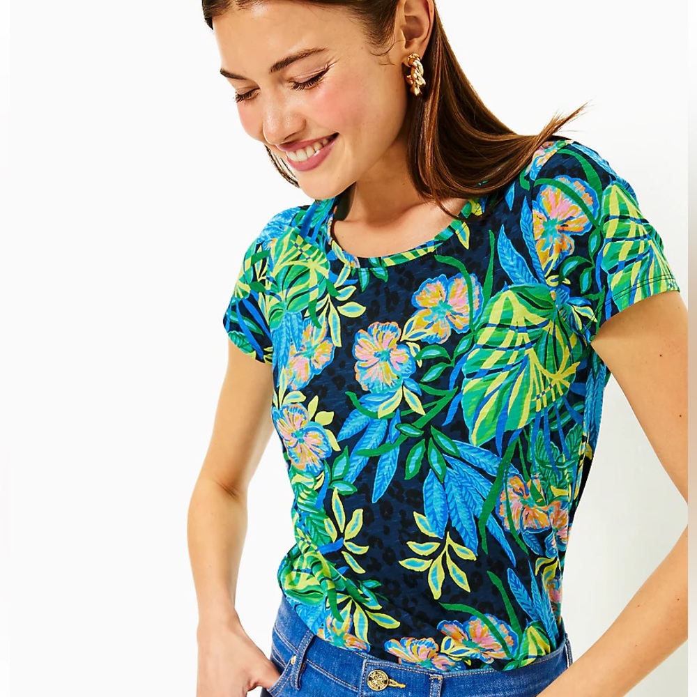 Lilly Pulitzer Etta Scoop Neck XL Multi The Hottest Spot NWT